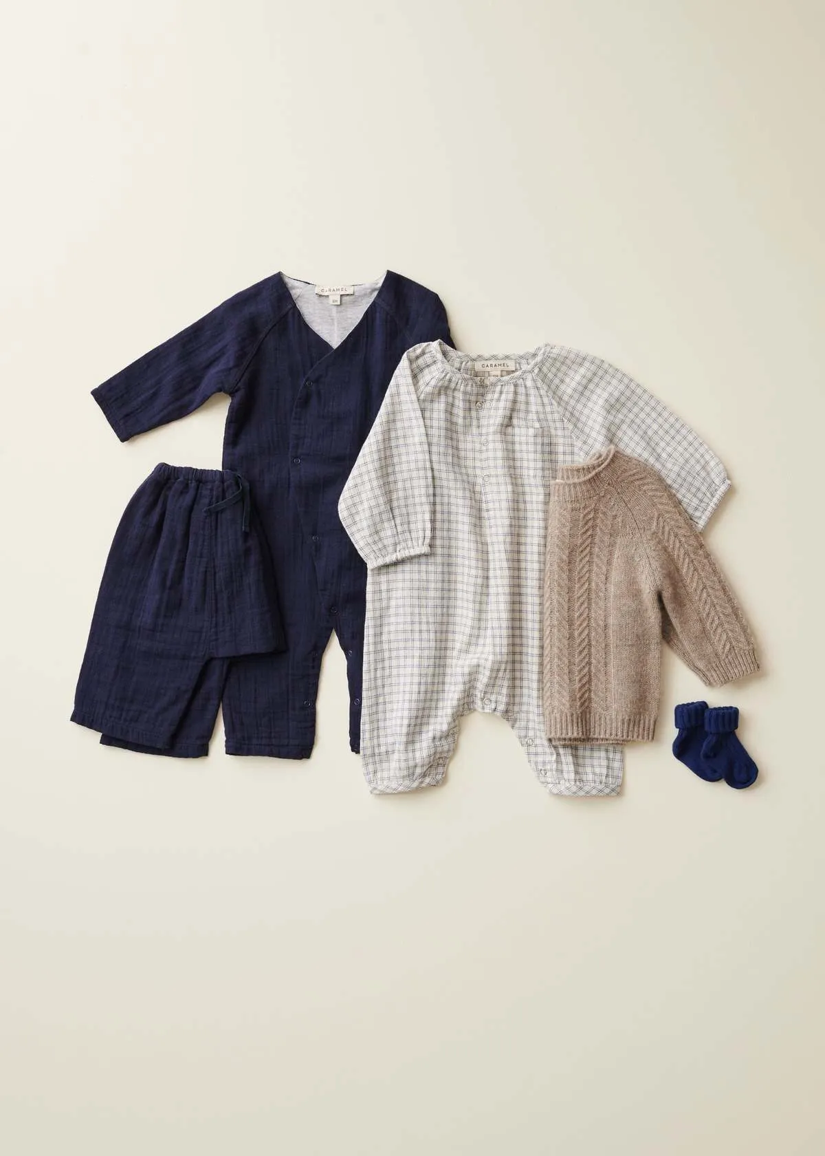 Kids Caramel ZUCCHINI BABY ROMPER - NAVY