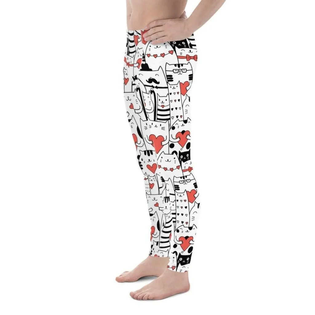 Kitties in Love Men's Leggings