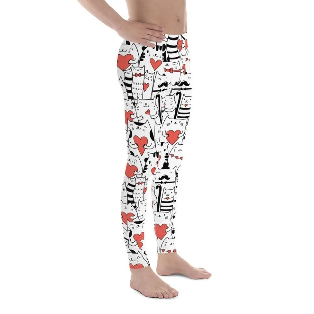 Kitties in Love Men's Leggings