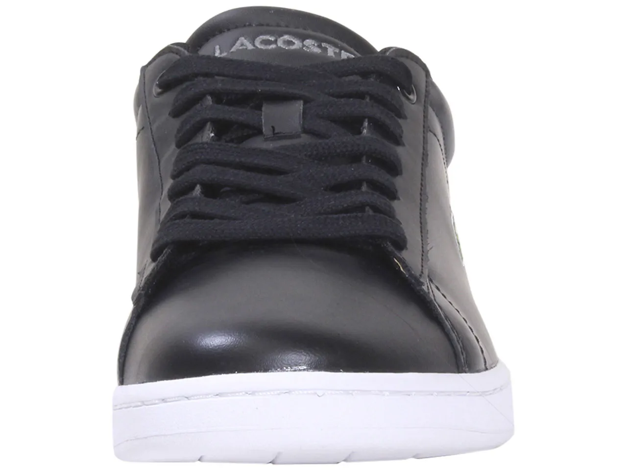 Lacoste Men's Carnaby-BL21-1 Sneakers Lace Up Low Top Black/White Sz. 10.5