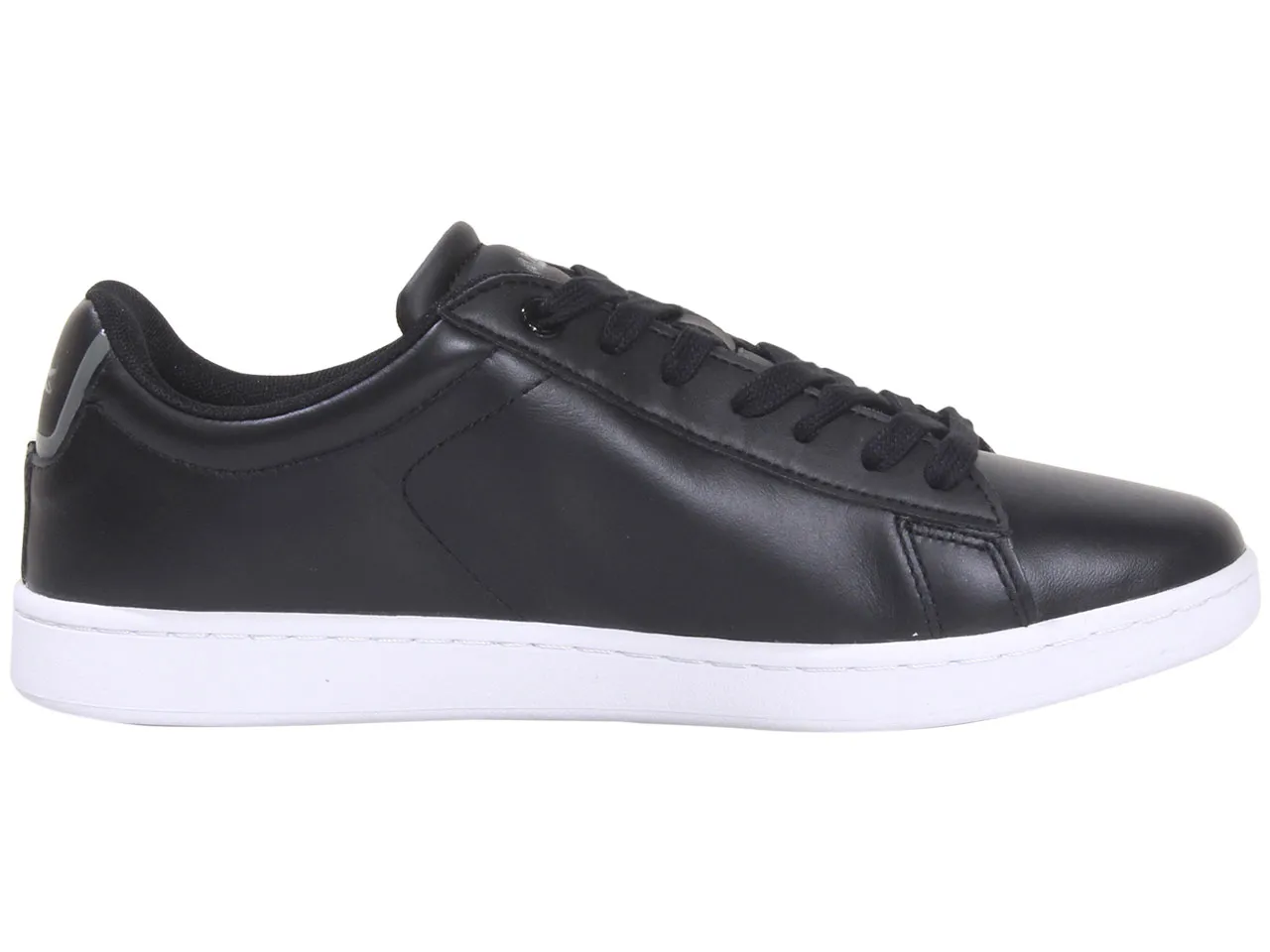 Lacoste Men's Carnaby-BL21-1 Sneakers Lace Up Low Top Black/White Sz. 10.5