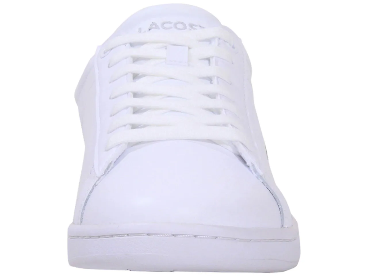 Lacoste Men's Carnaby-BL21-1 Sneakers Lace Up Low Top White/White Sz. 9.5