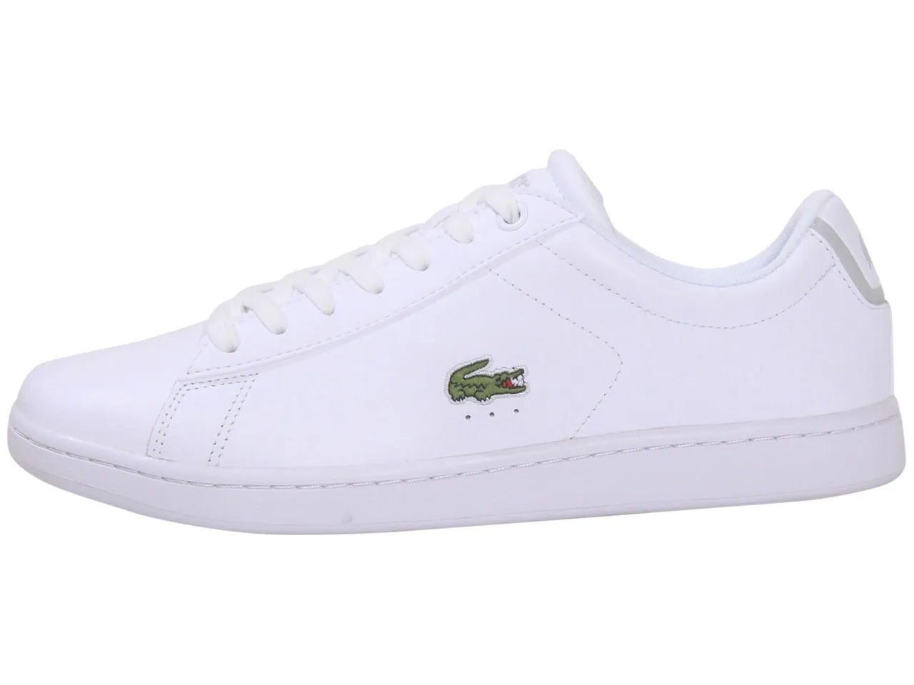 Lacoste Men's Carnaby-BL21-1 Sneakers Lace Up Low Top White/White Sz. 9.5