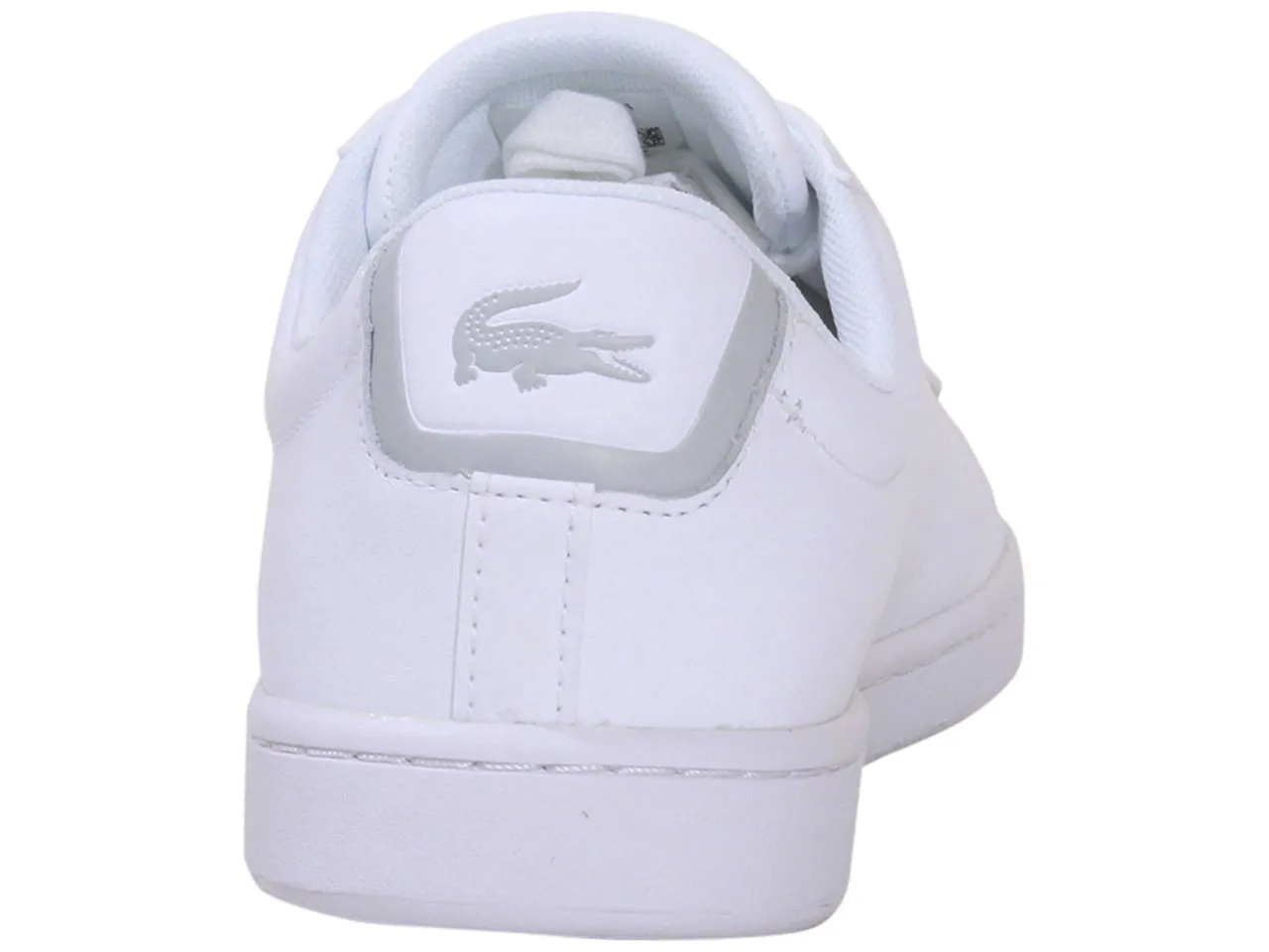 Lacoste Men's Carnaby-BL21-1 Sneakers Lace Up Low Top White/White Sz. 9.5