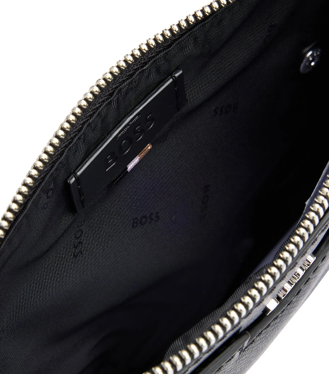 Leather Envelope Bag with Detachable Zipped Pouch