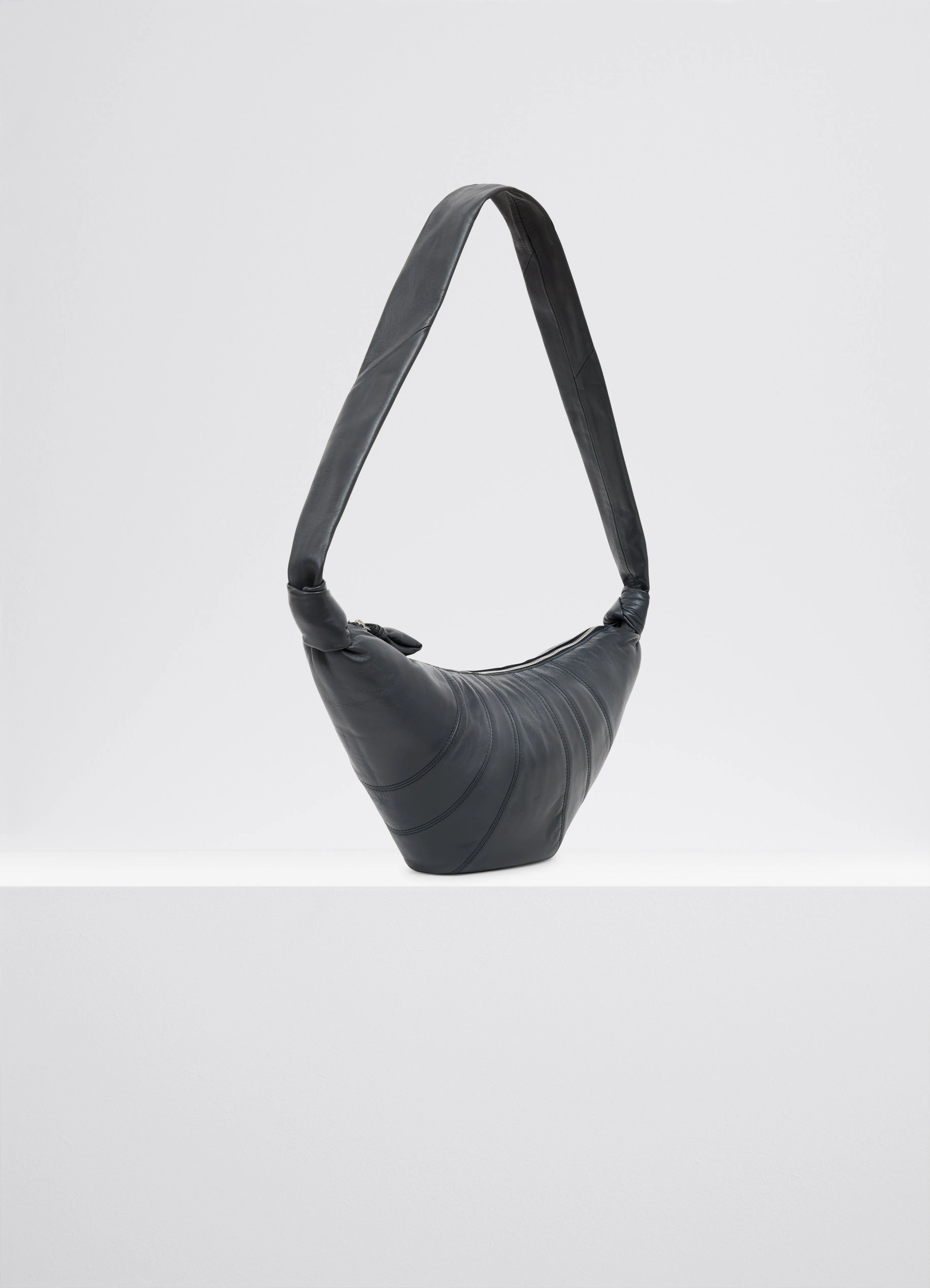 Lemaire  Asphalt Medium Nappa Leather Croissant Bag