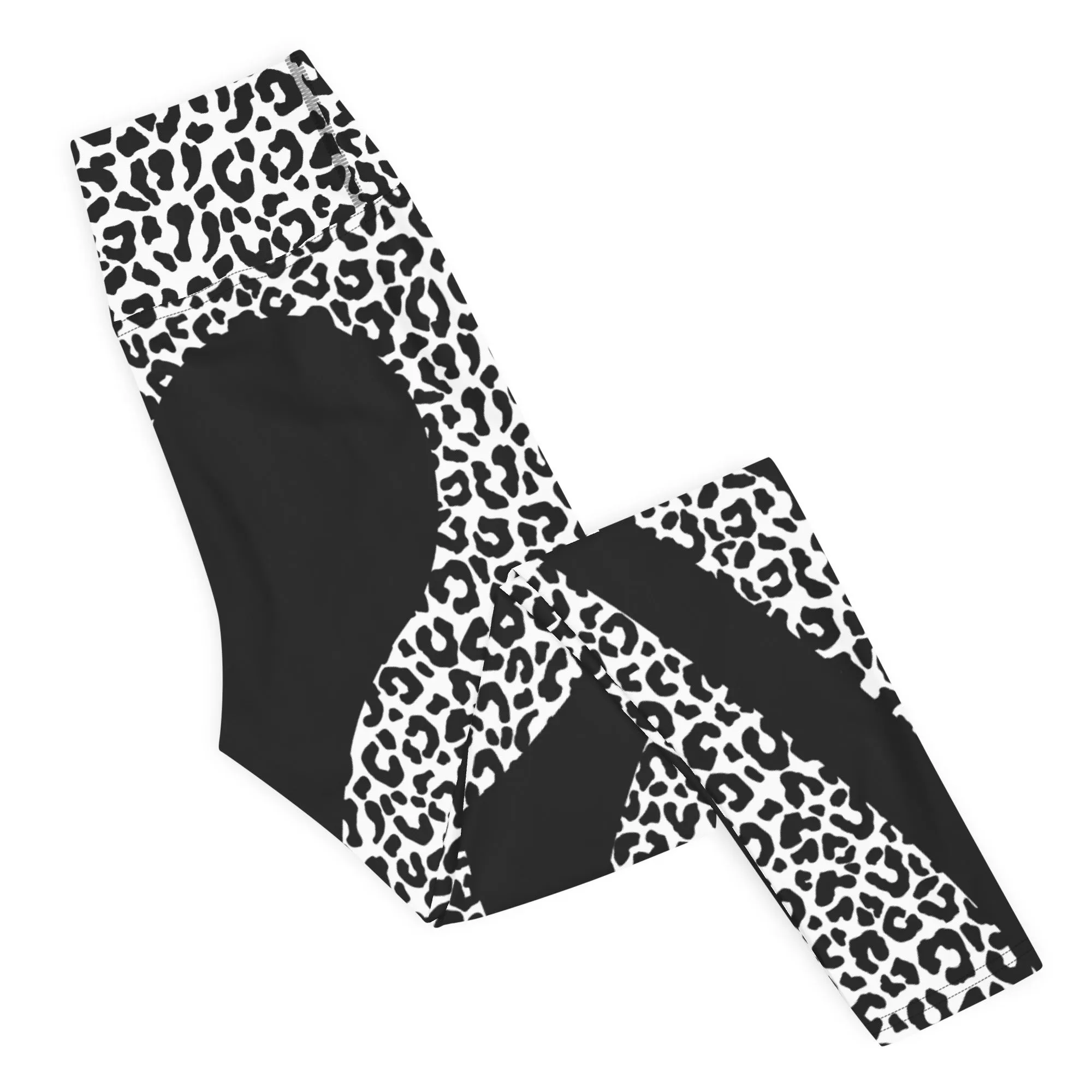 Leopard Heart Shaped Yoga Leggings