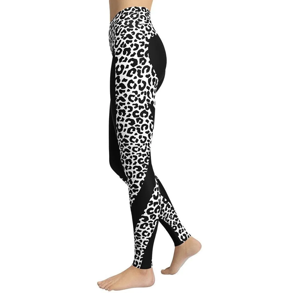 Leopard Heart Shaped Yoga Leggings