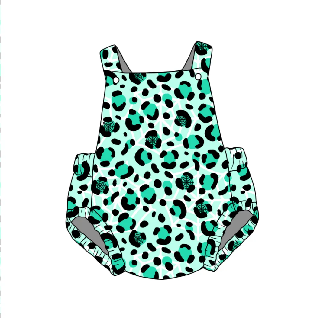 Leopard Spiderweb Unisex Baby Romper