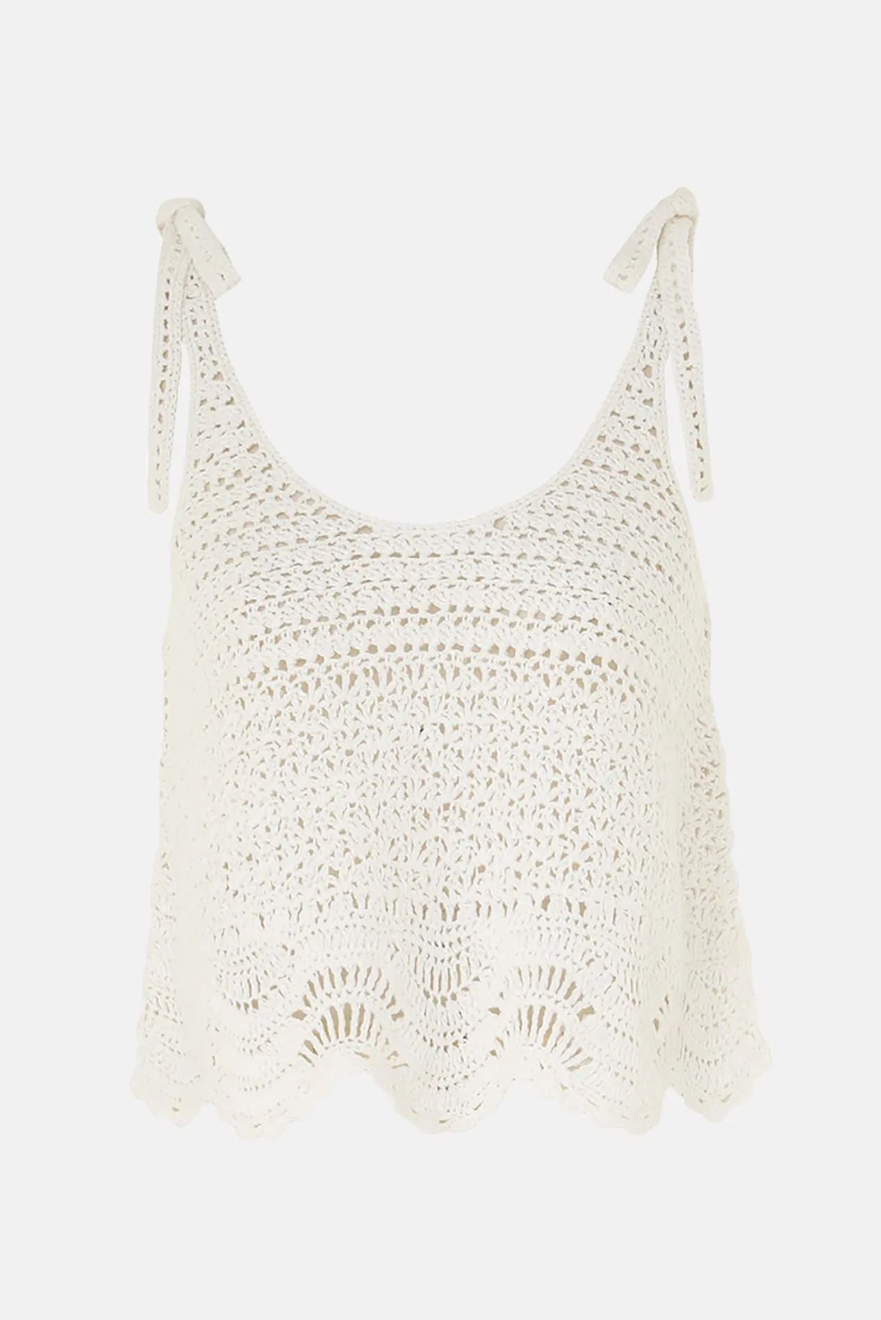 Lightburst Textured Swing Tank Ivory