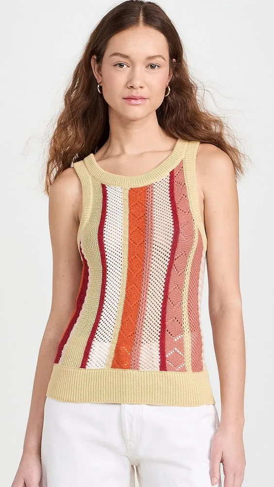 Lingua Franca   Merrill Striped Tank 