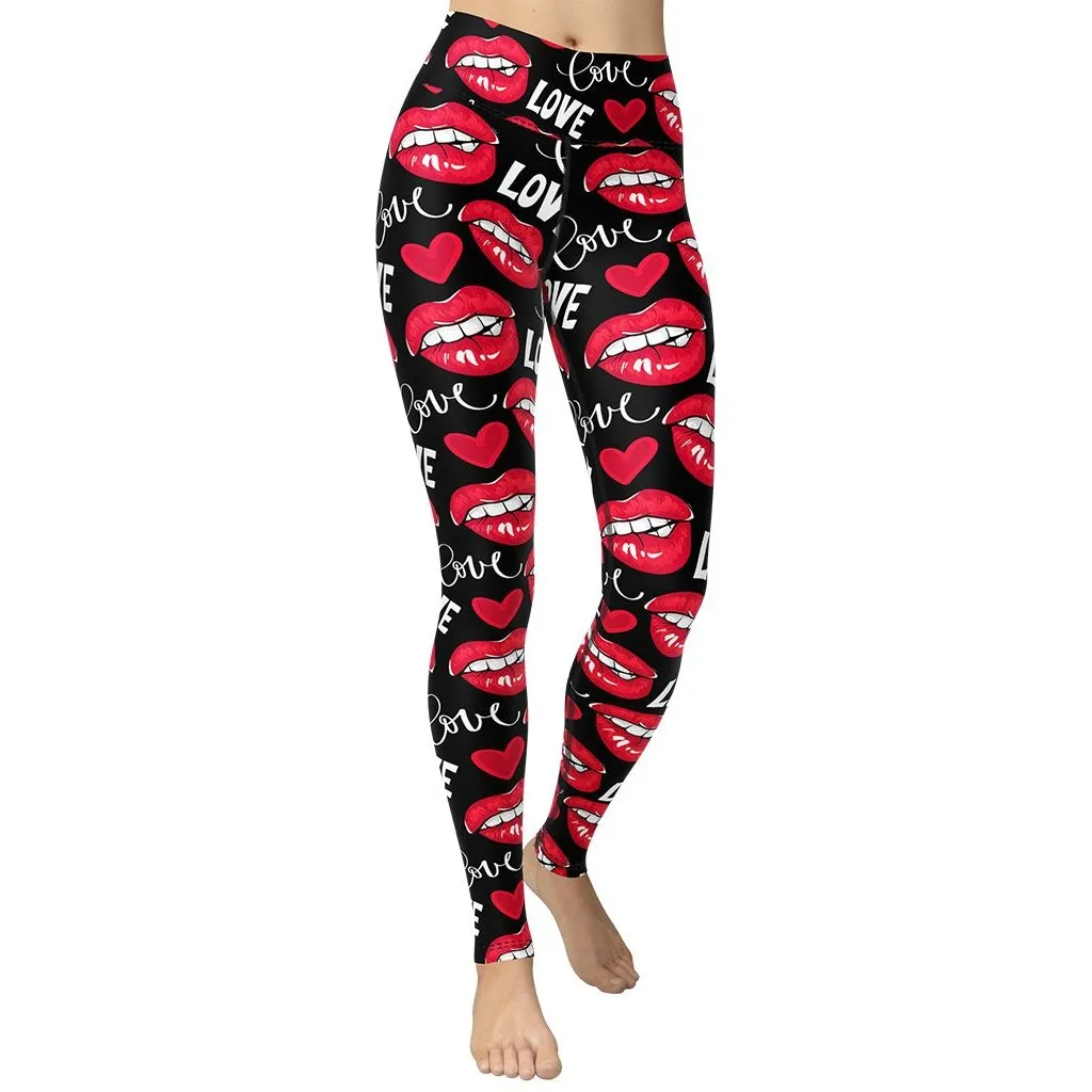 Love & Kisses Yoga Leggings