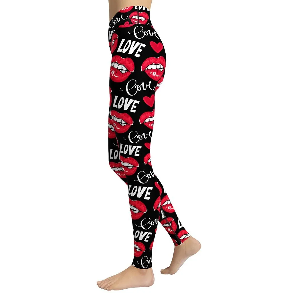 Love & Kisses Yoga Leggings