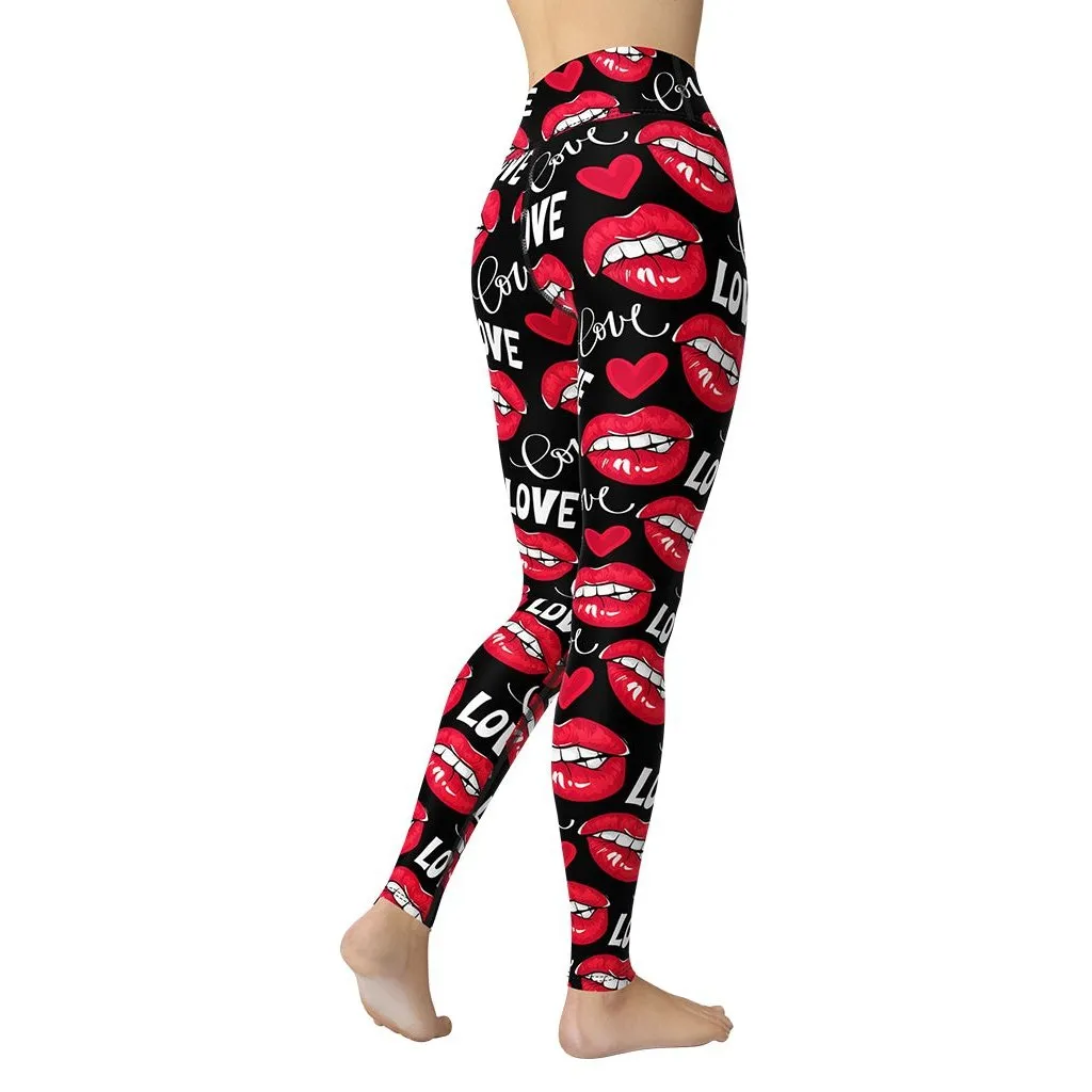 Love & Kisses Yoga Leggings