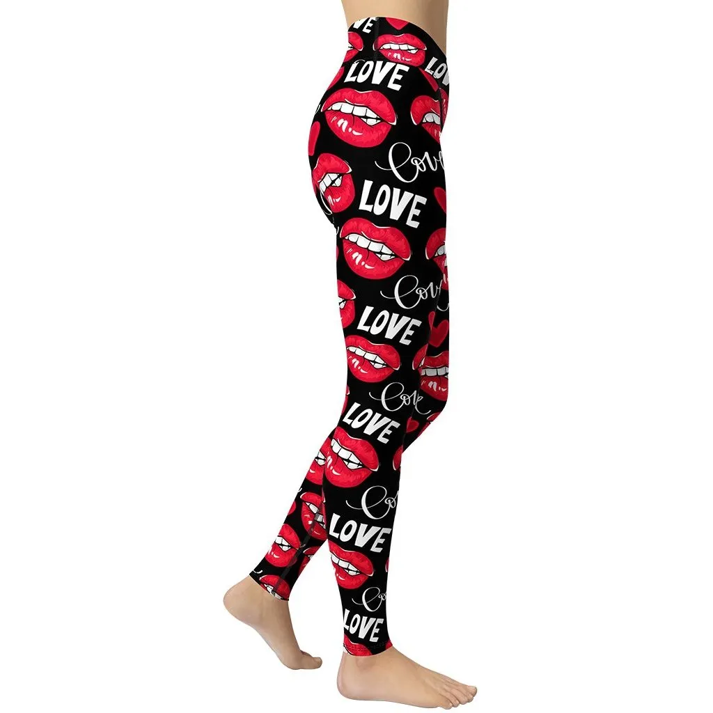 Love & Kisses Yoga Leggings