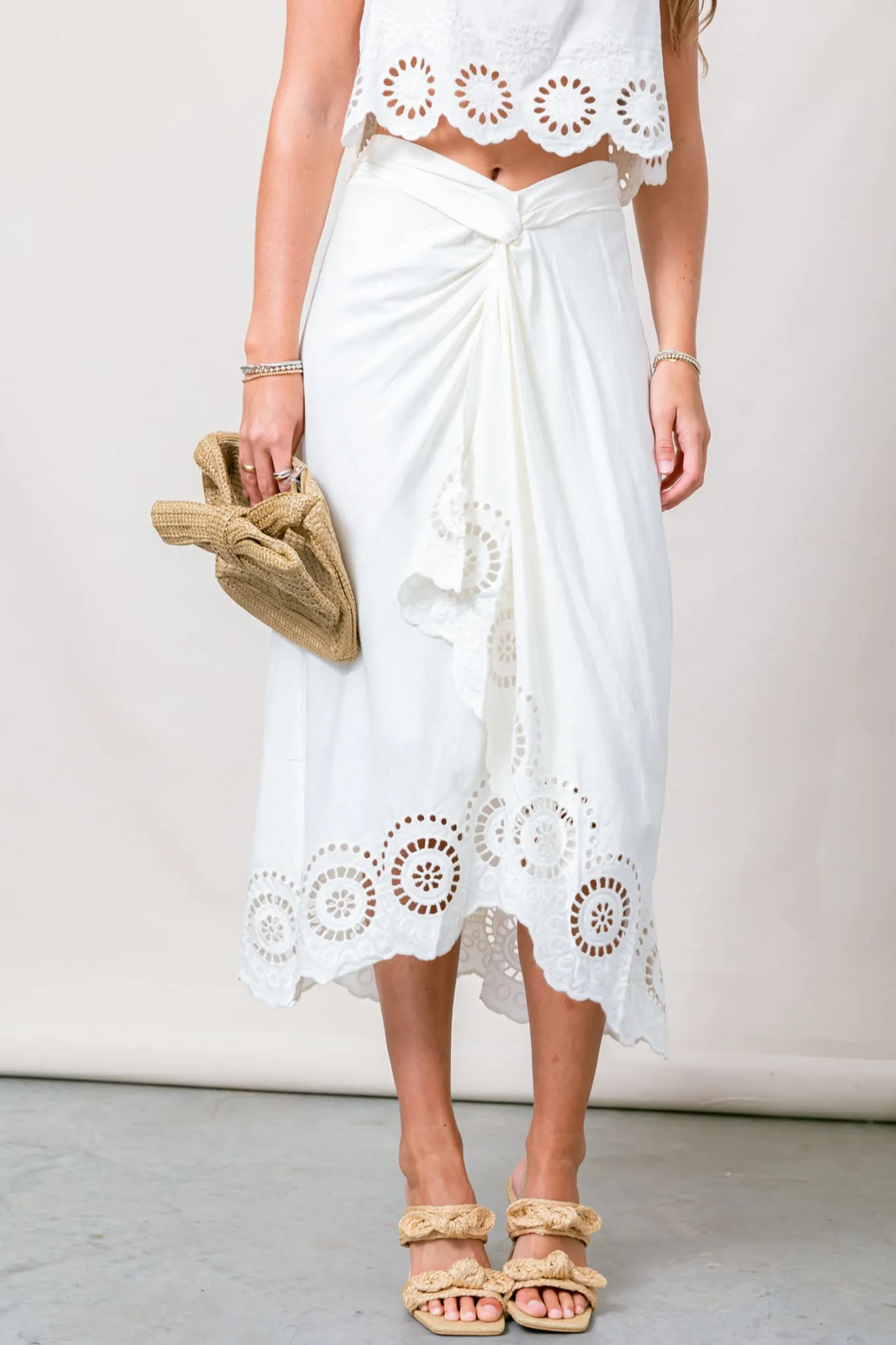 LUCYPARIS Kayla Wrap Skirt