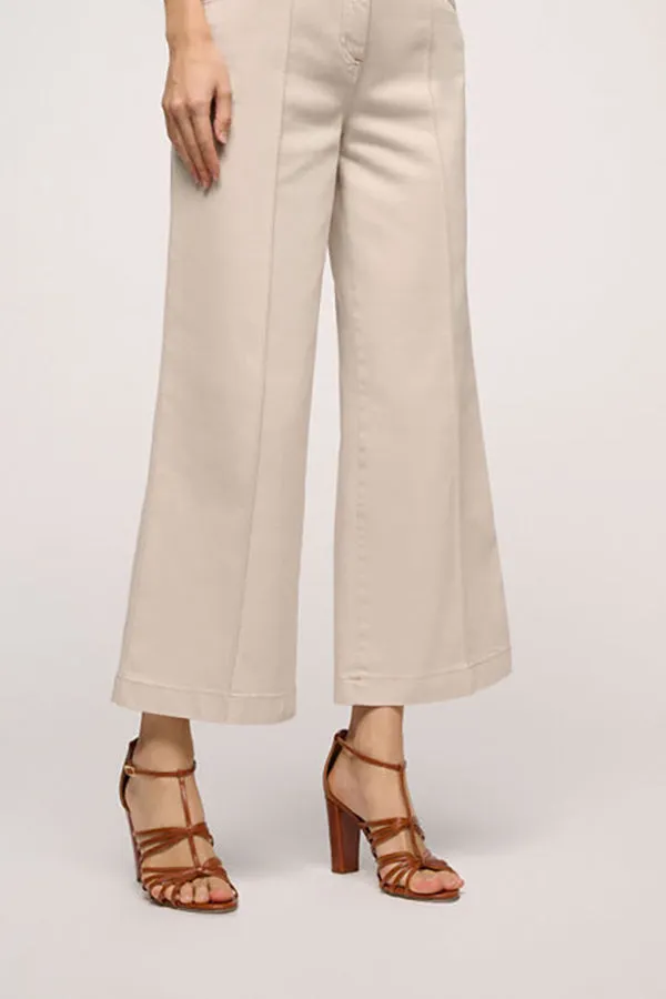 Luisa Spagnoli ACRONIMO BEIGE PALAZZO JEANS