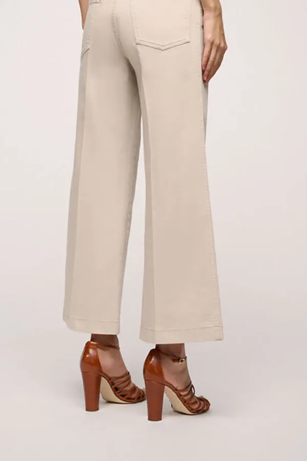 Luisa Spagnoli ACRONIMO BEIGE PALAZZO JEANS