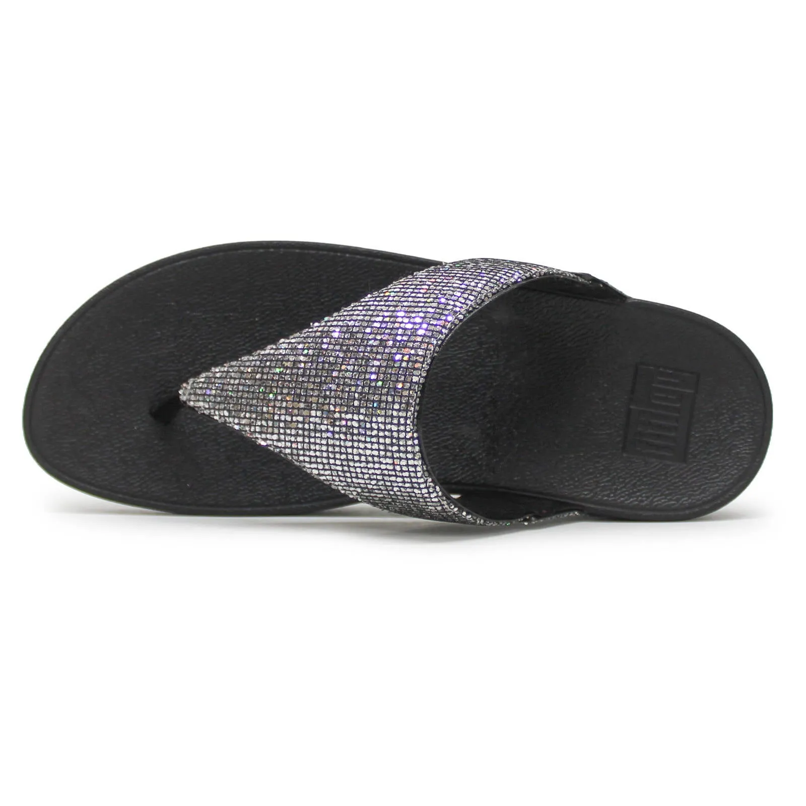 Lulu Glitterball Toe Post Synthetic Women's Slip On Sandals