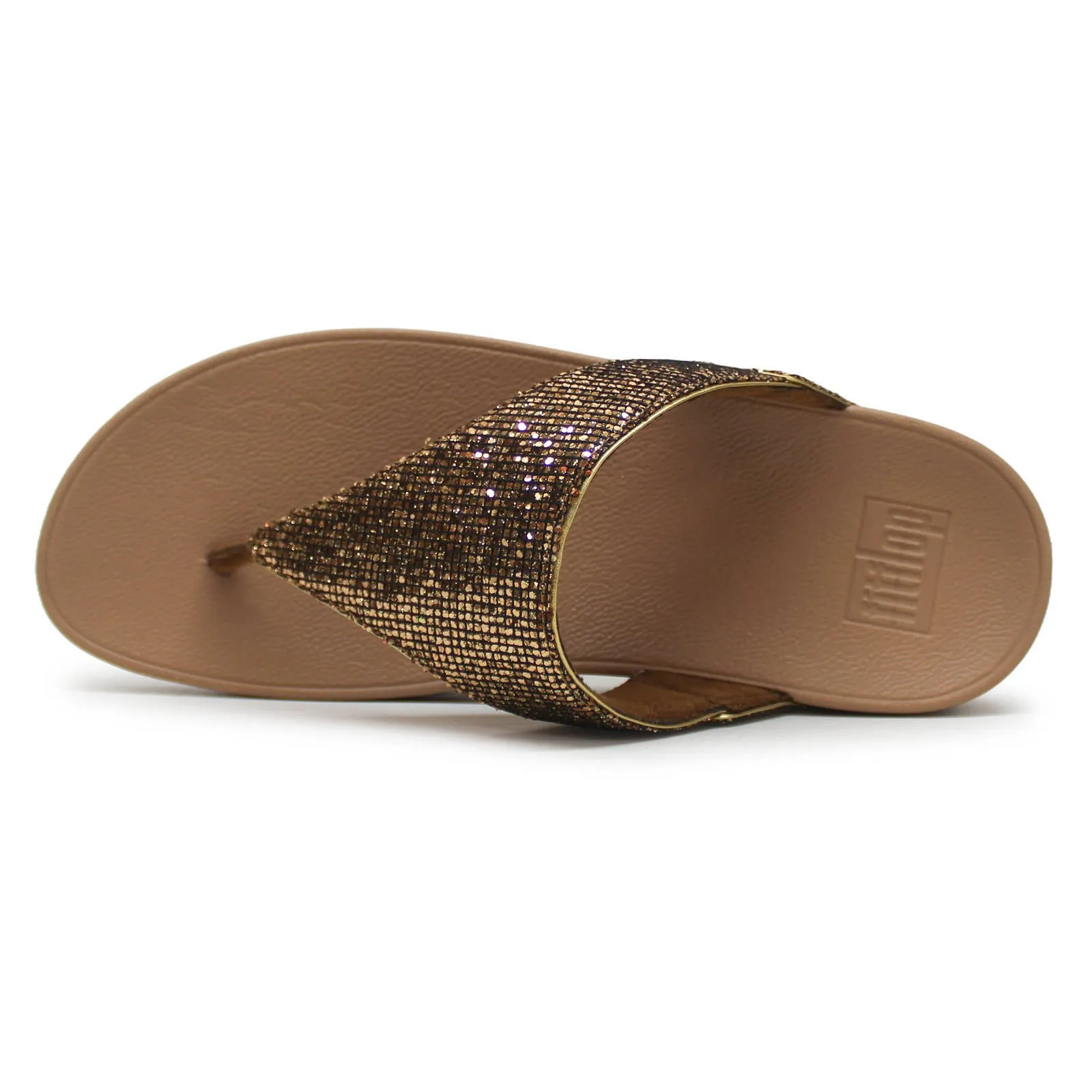 Lulu Glitterball Toe Post Synthetic Women's Slip On Sandals