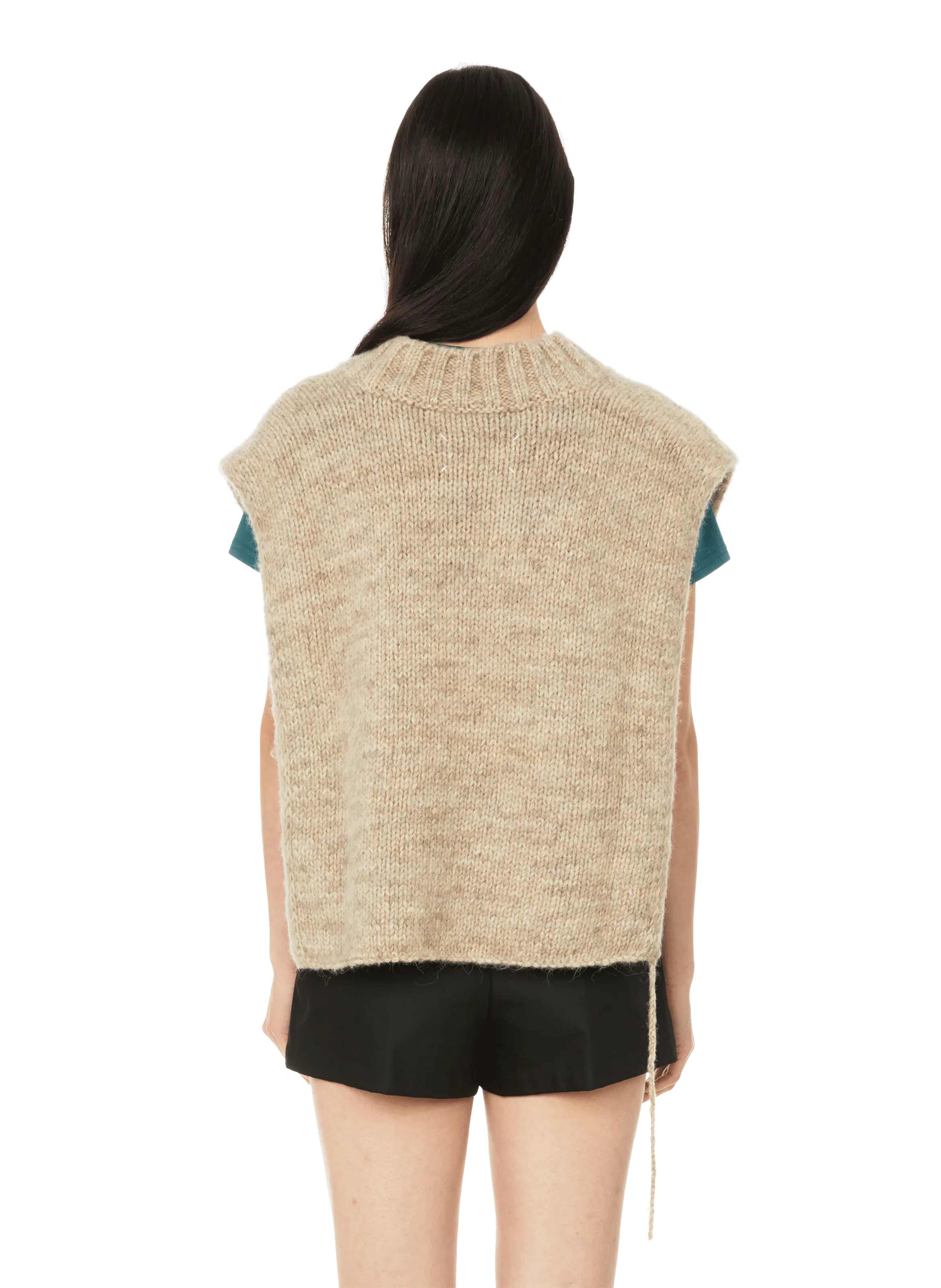 Maison margiela  Chunky knit vest - Beige