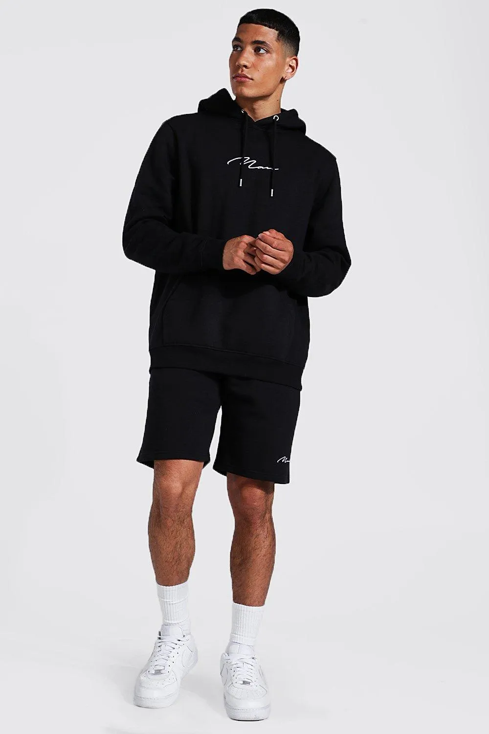 Man Signature Short Sweat Tracksuit | boohooMAN UK