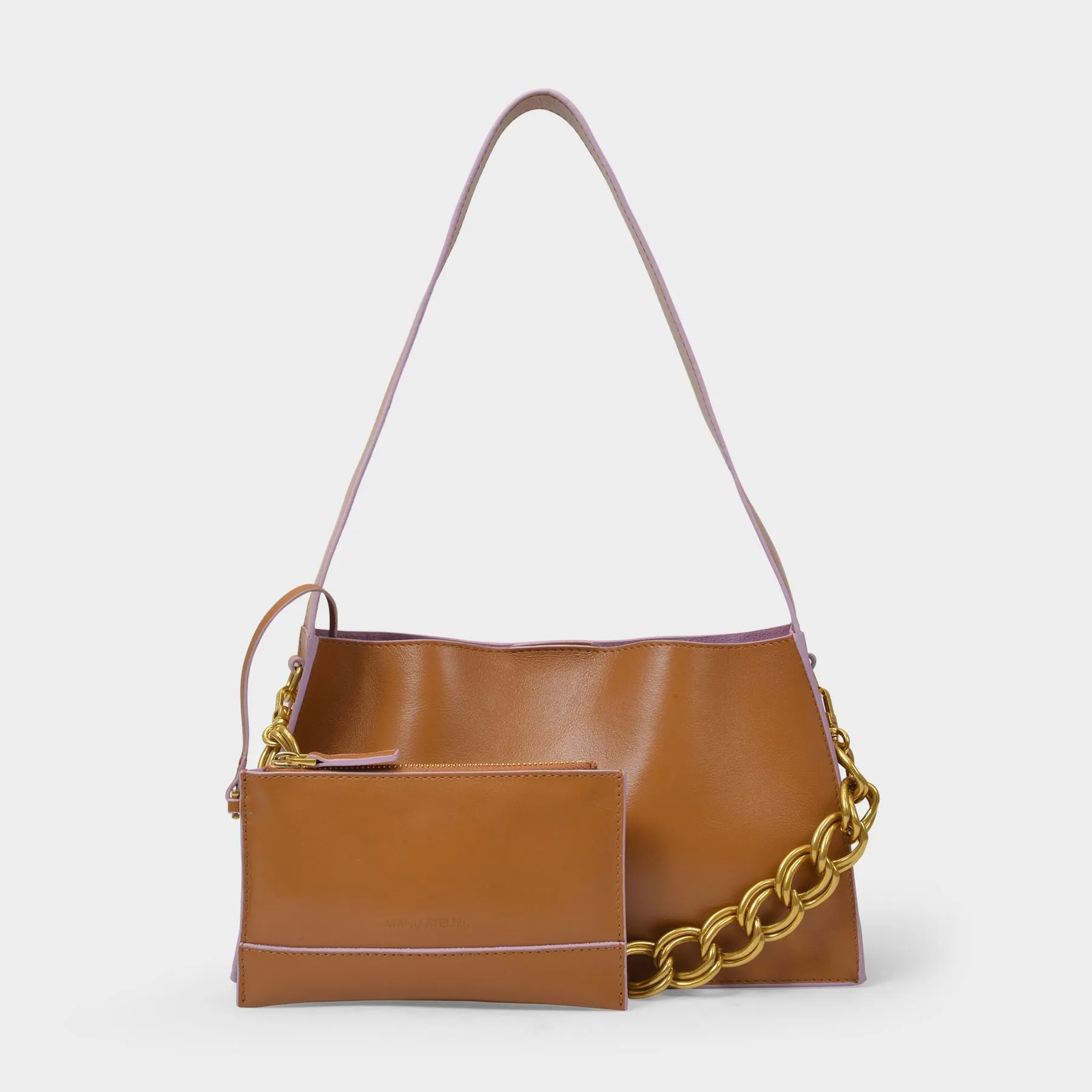 Manu Atelier  Kesme Bag in Beige Leather