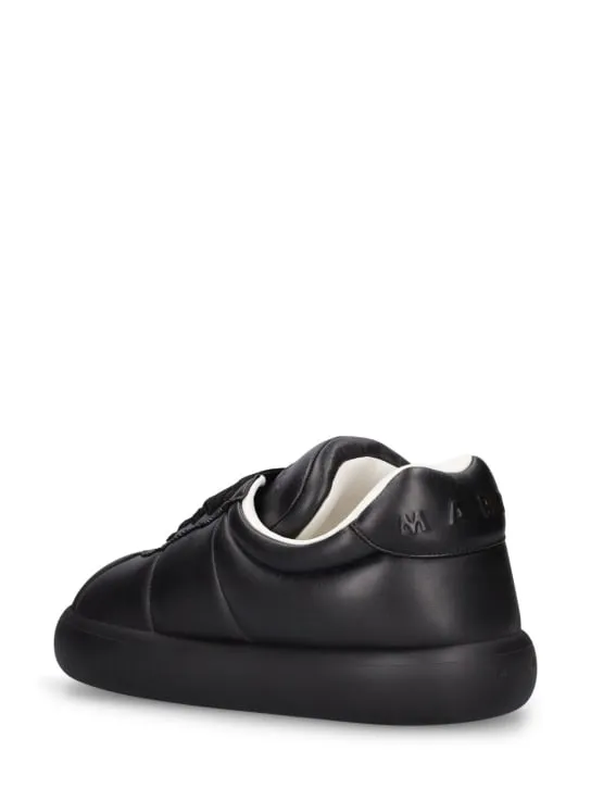 Marni   Chunky soft leather low top sneakers 