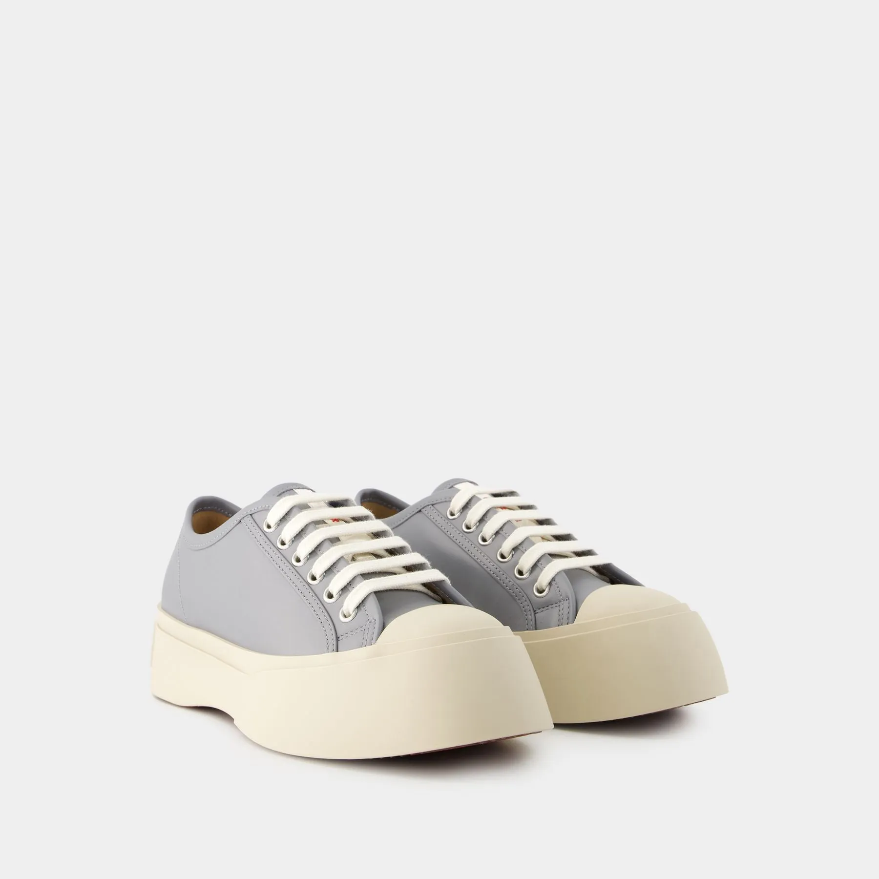 Marni  Laced Up Sneakers - Marni - Leather - Grey