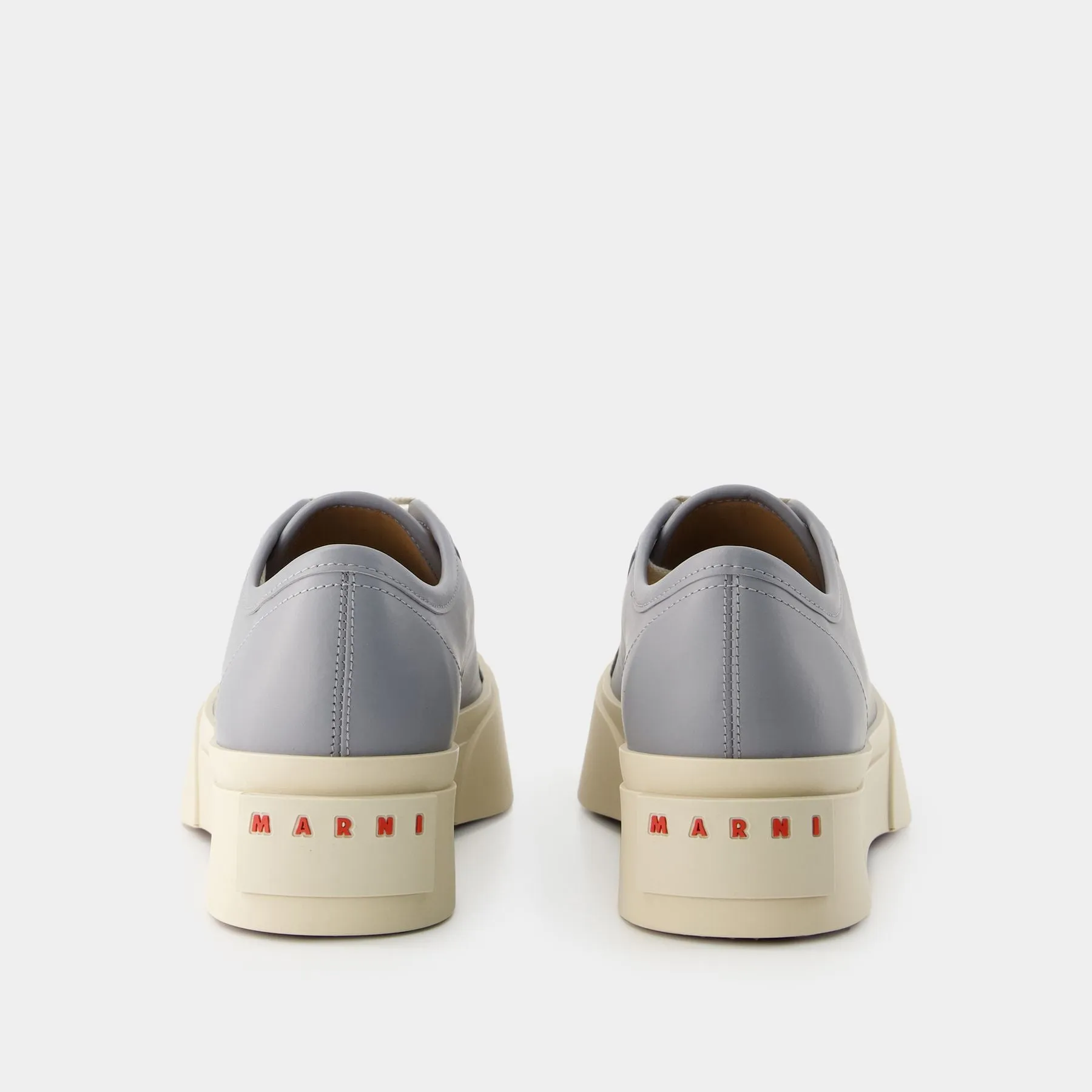 Marni  Laced Up Sneakers - Marni - Leather - Grey