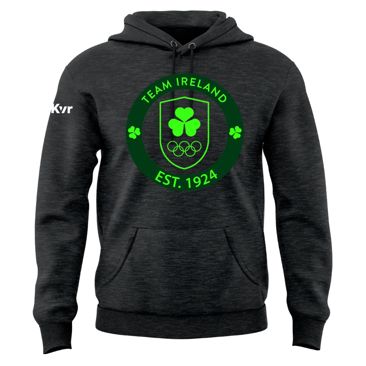 Mc Keever Team Ireland Big Logo Hoodie - Adult - Charcoal