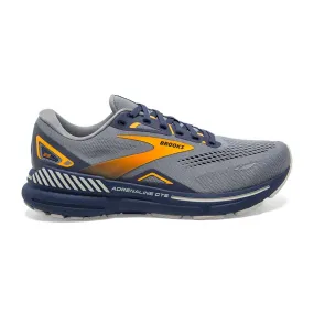 Men's Adrenaline GTS 23 Running Shoe - Grey/Crown Blue/Orange - Regular (D)