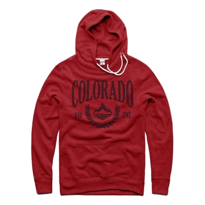 Men's Charlie Hustle Colorado 1876 Maroon Puff Paint Hoodie