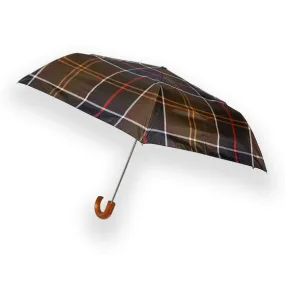 Mens Multicoloured Tartan Mini Umbrella 