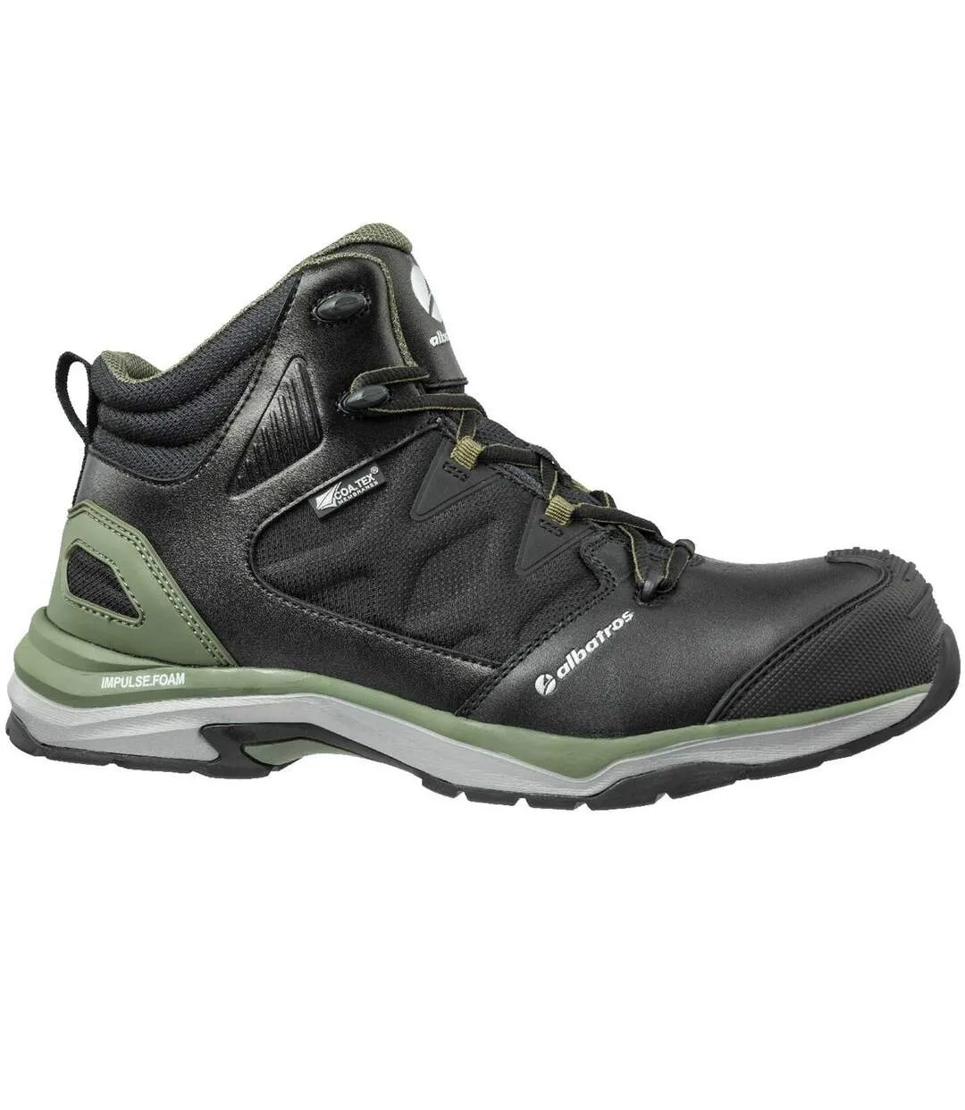 Mens ultratrail ctx mid safety boot black/olive Albatros