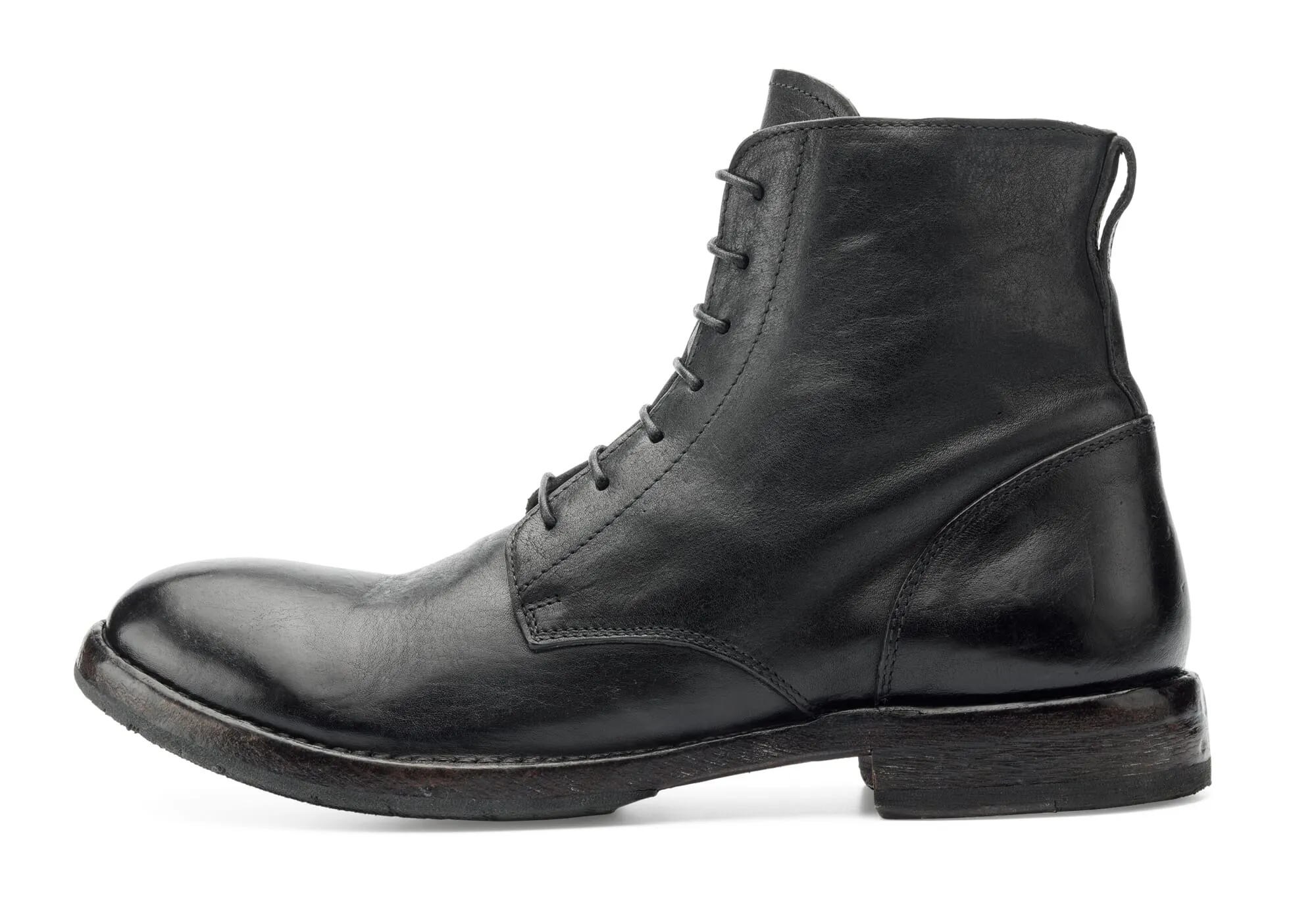 Men's lace-up boot, Black | Manufactum