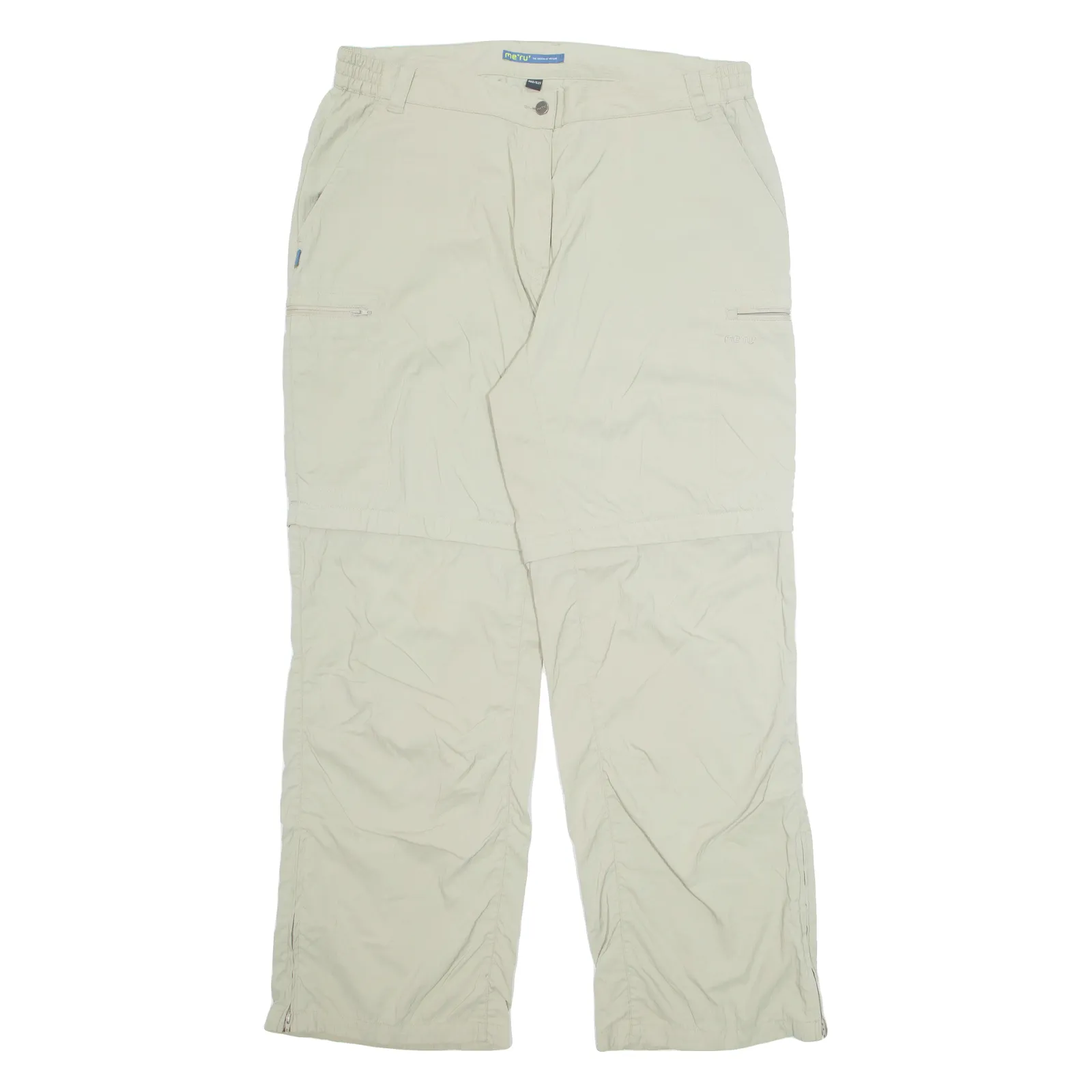 MERU Outdoor Mens Trousers Beige Regular Straight Nylon W36 L31