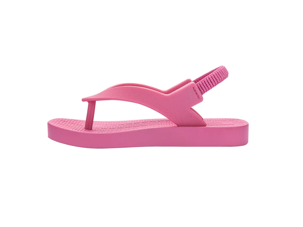 Mini Melissa Sun Long Beach Babies Flat Pink Sandals