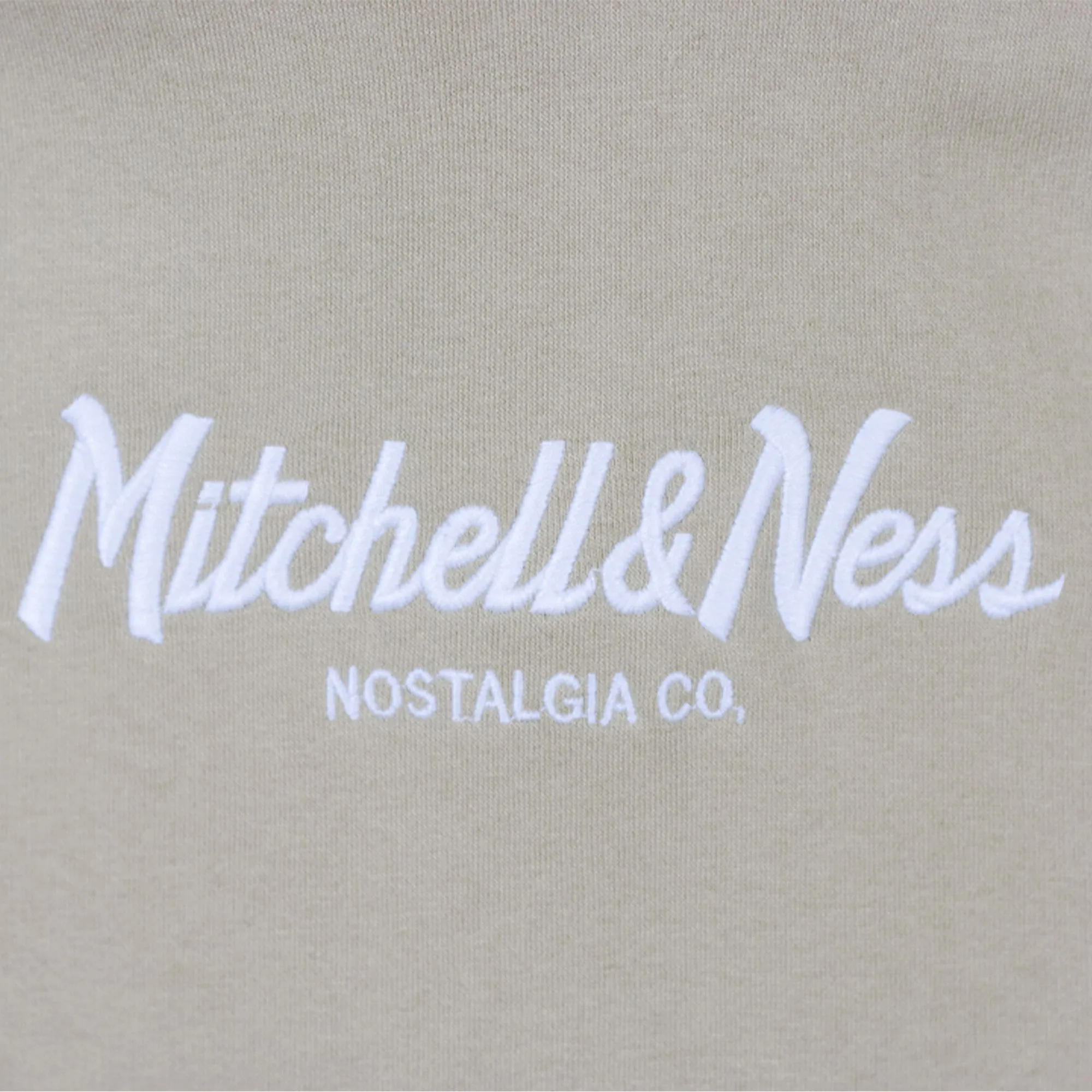 Mitchell & Ness Pin script Logo Hoodie Khaki