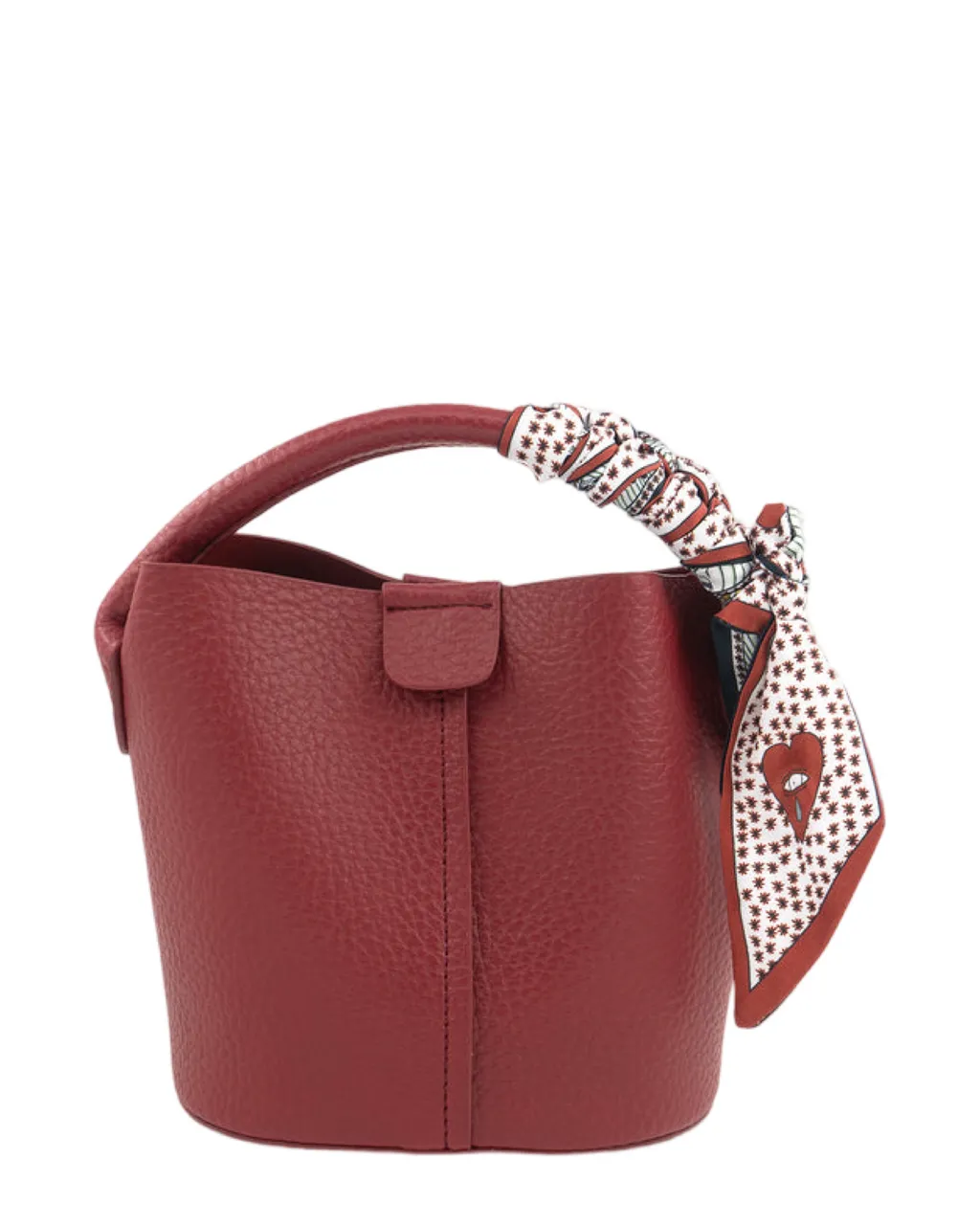 Monkee's Jewelry & Accessories Twilly Handbag- Dark Red