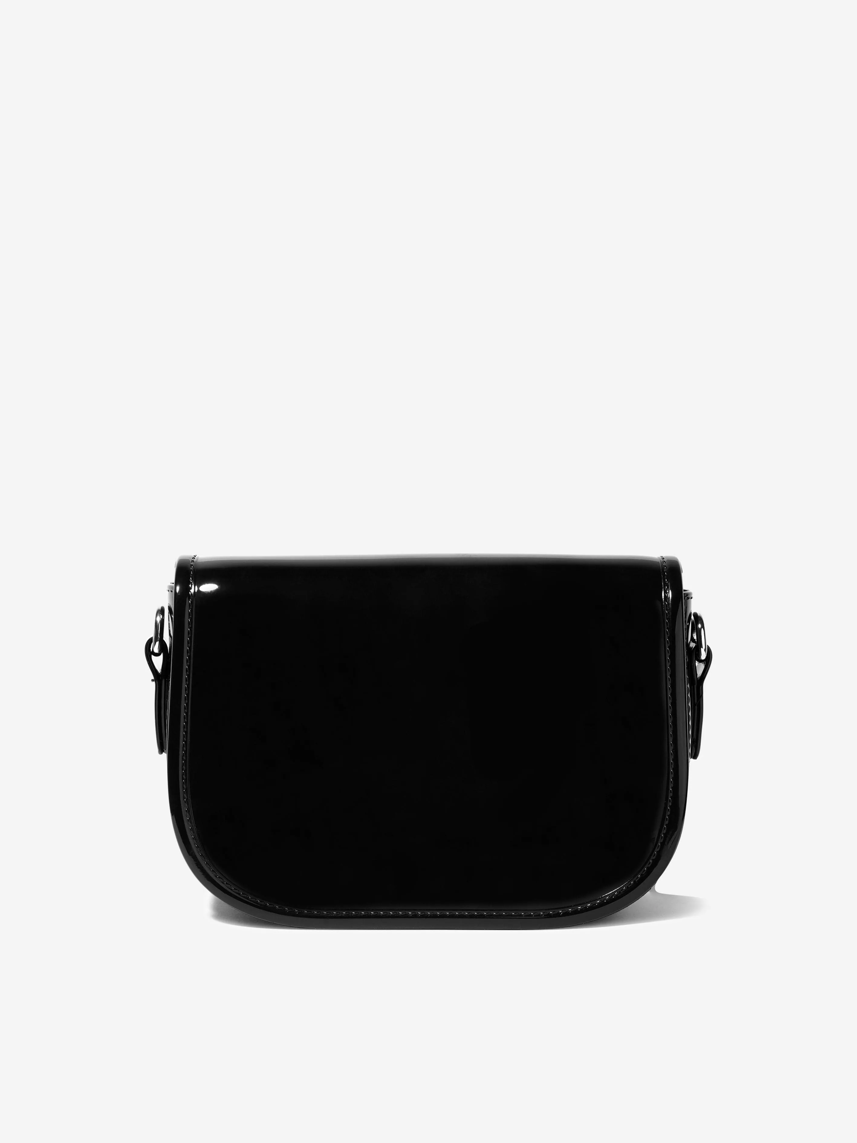 Monnalisa - Girls PVC Shoulder Bag In Black | Childsplay Clothing