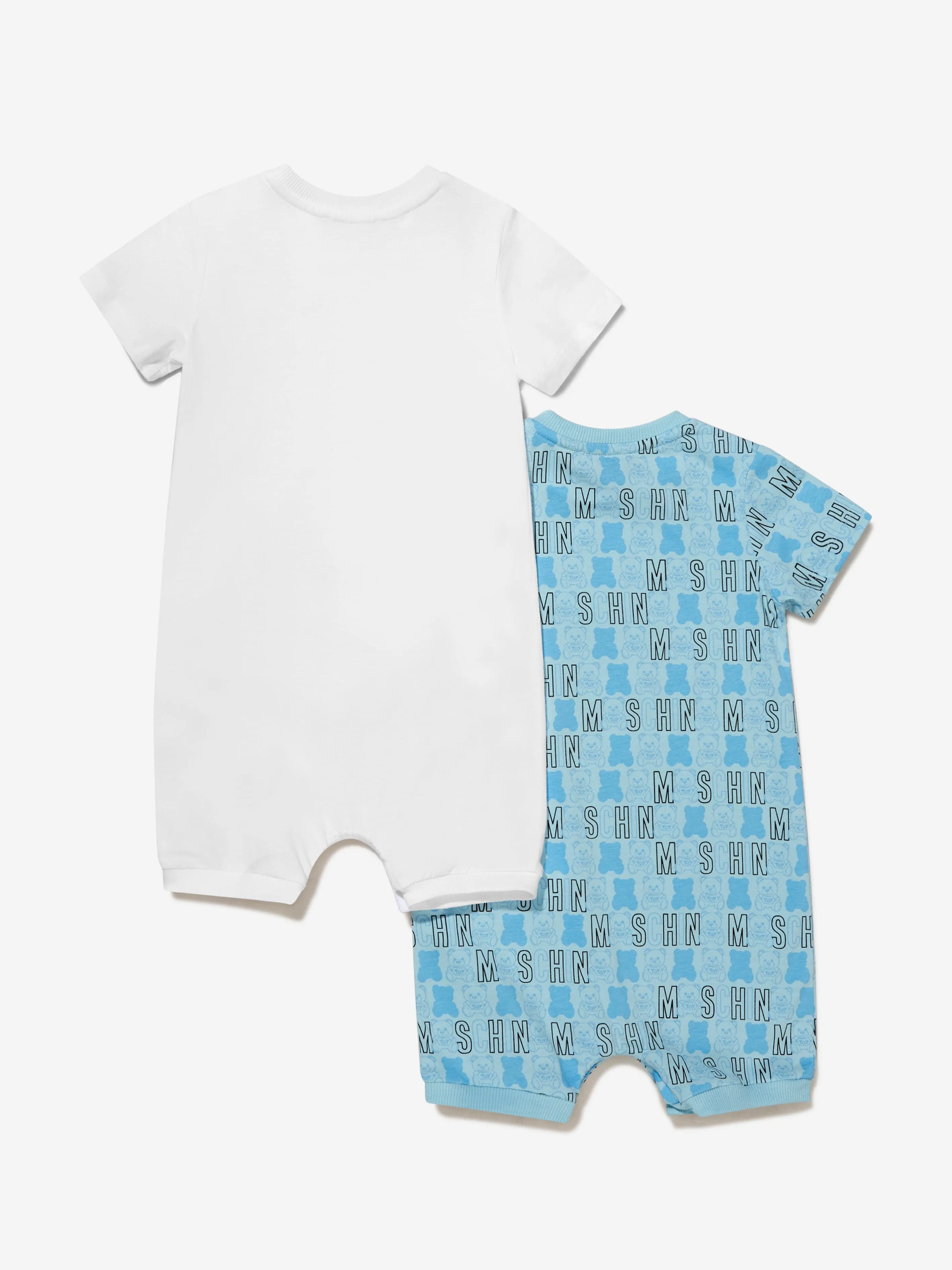 Moschino Baby Boys Cotton Romper Gift Set