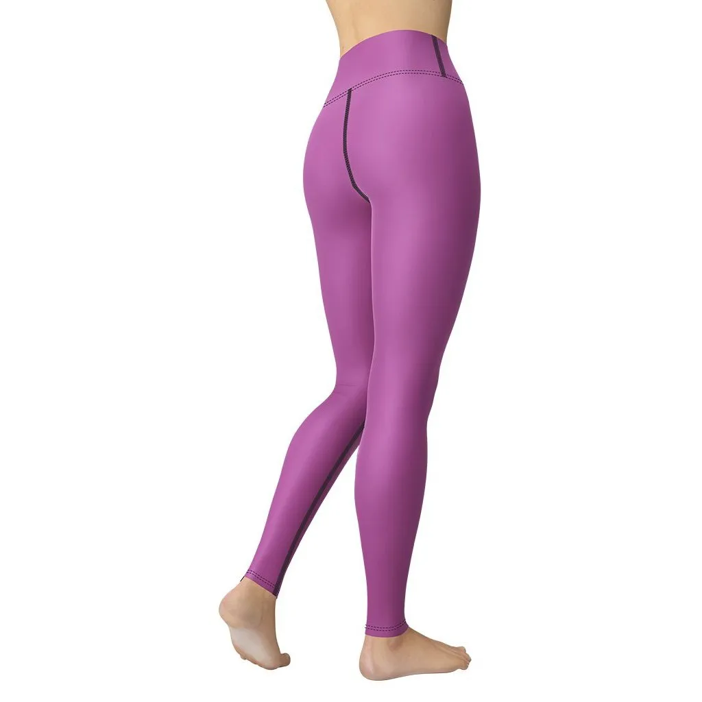 Mulberry Purple Yoga Leggings