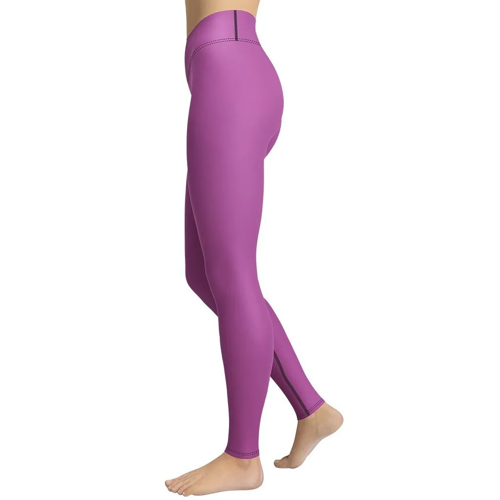 Mulberry Purple Yoga Leggings