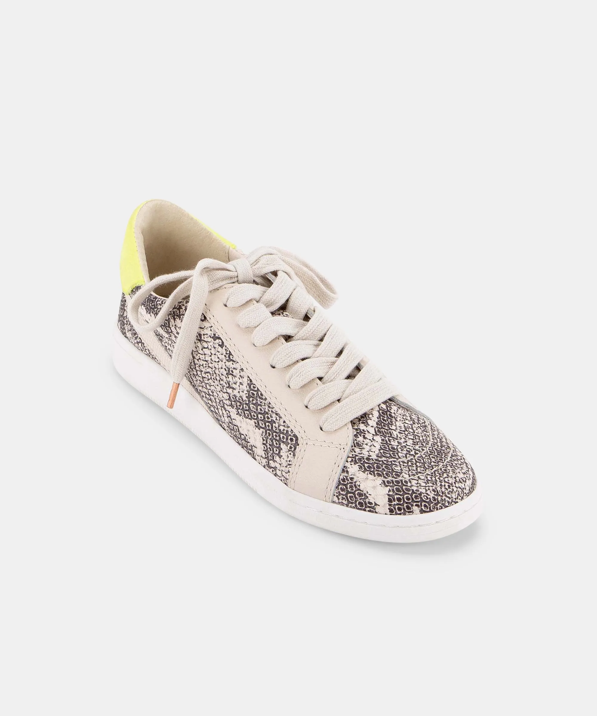 NINO SNEAKERS STONE SNAKE PRINT LEATHER re:vita