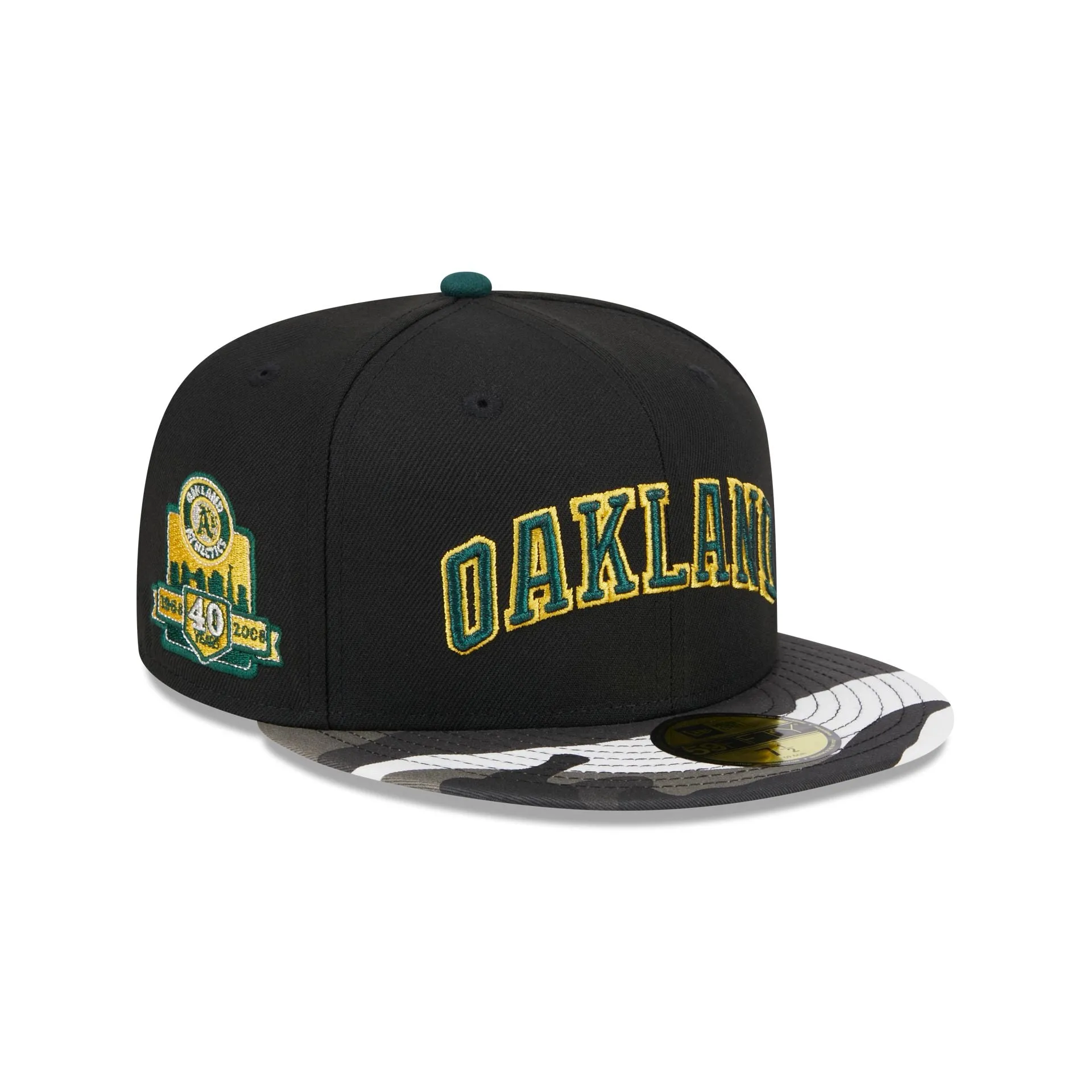 Oakland Athletics Metallic Camo 59FIFTY Fitted Hat