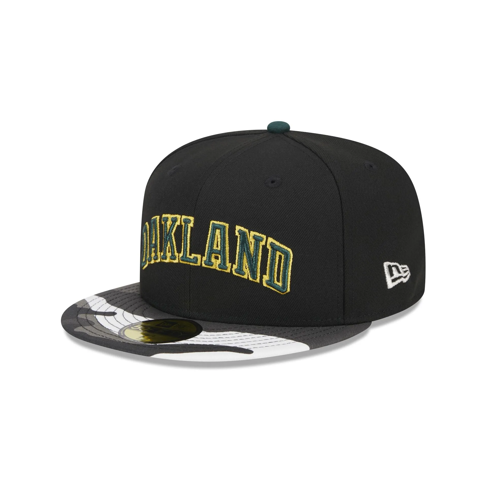 Oakland Athletics Metallic Camo 59FIFTY Fitted Hat