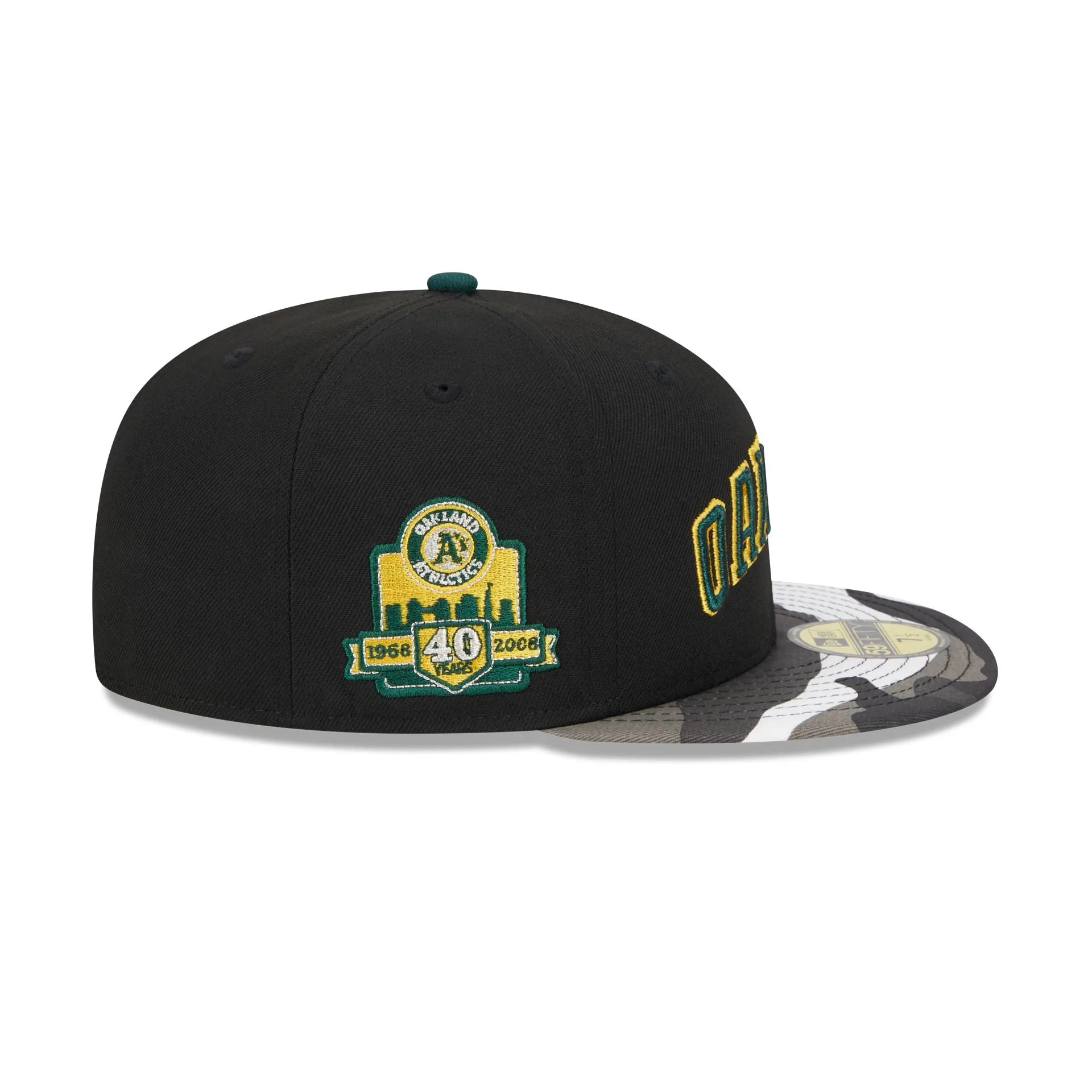 Oakland Athletics Metallic Camo 59FIFTY Fitted Hat