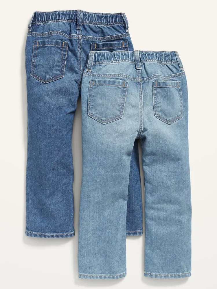 Old Navy Unisex Wow Straight Pull-On Jeans 2-Pack for Toddler