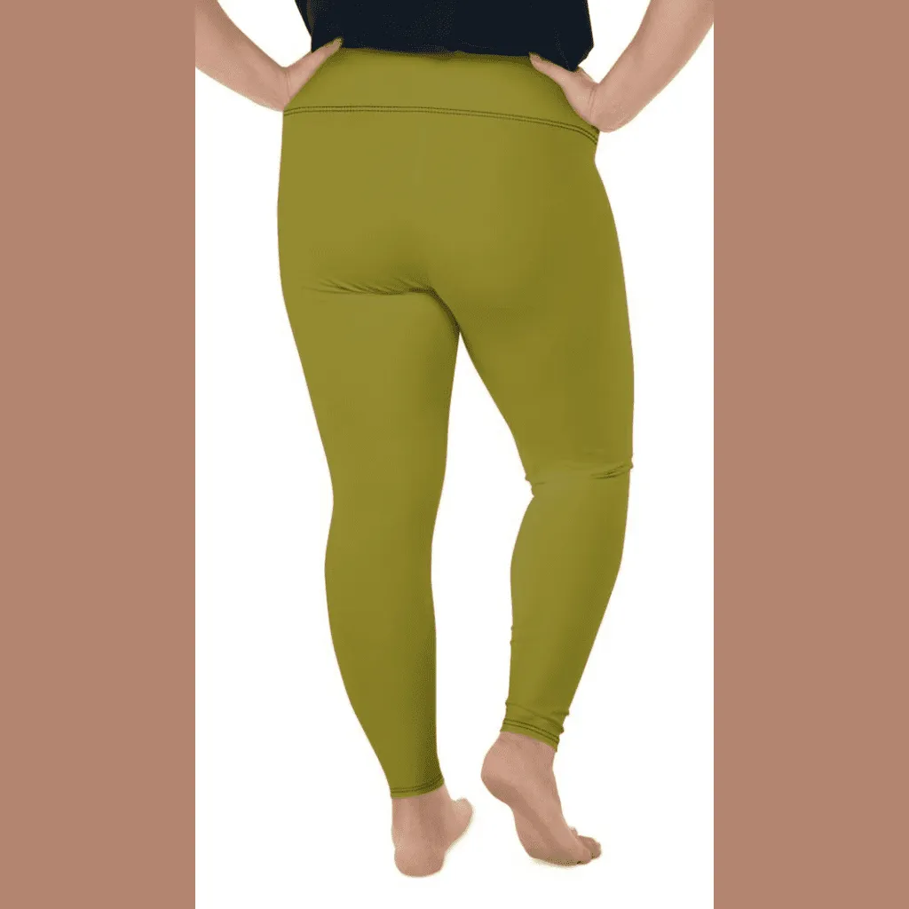 Olive Green Plus Size Leggings